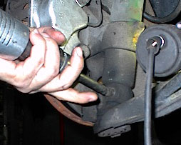 using air hammer on ball joint pin