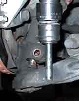 using air hammer to seperate ball joint pin