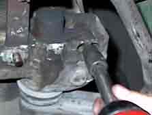 removing rear torsion bar adjusting bolt